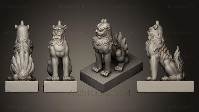 Figurines lions tigers sphinxes (STKL_0261) 3D model for CNC machine